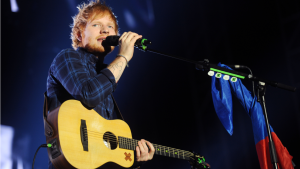 British singer Ed Sheeran during his performance in Prague, Czech republic, February 12, 2015.