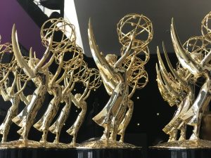 LOS ANGELES - SEP 17: Emmy statues at the 70th Primetime Emmy Awards held at Microsoft Theater, L.A. Live on September 17, 2018 in Los Angeles, California