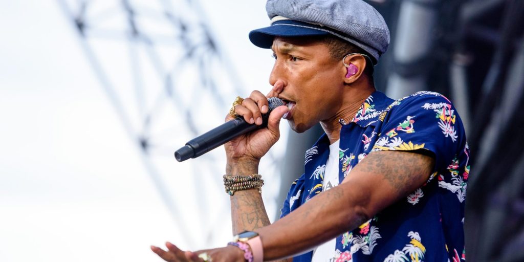 Pharrell Williams performing